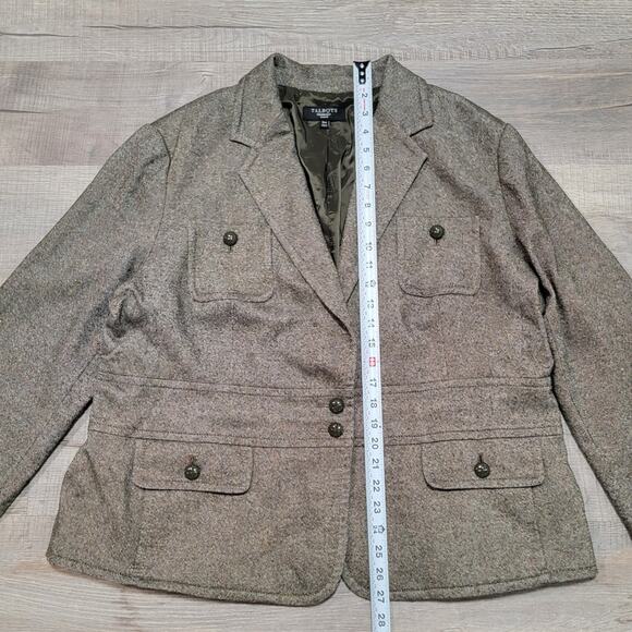 Talbots Plus Size 16W Blazer Jacket Wool Silk Blend Professional Classic Modern - Picture 5 of 8